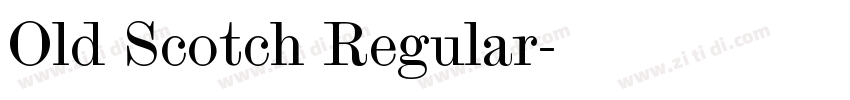 Old Scotch Regular字体转换